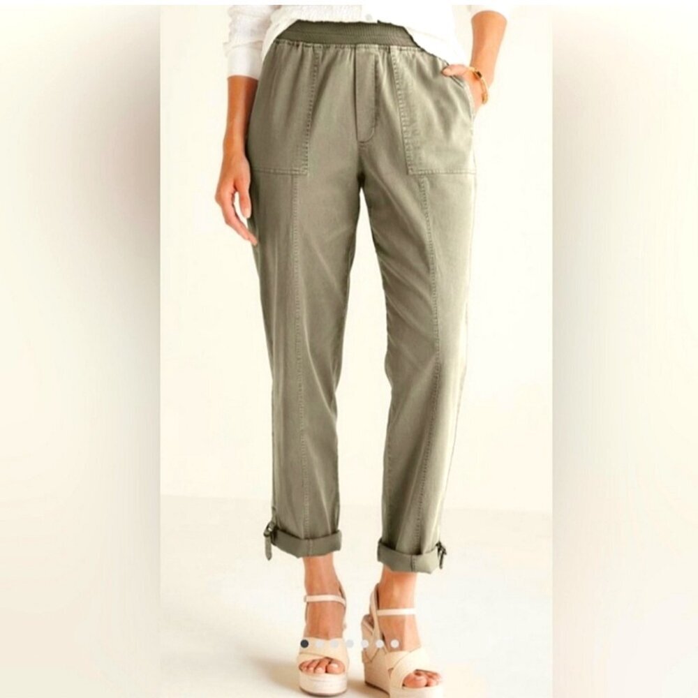 Soft Surroundings Olive Green Pants